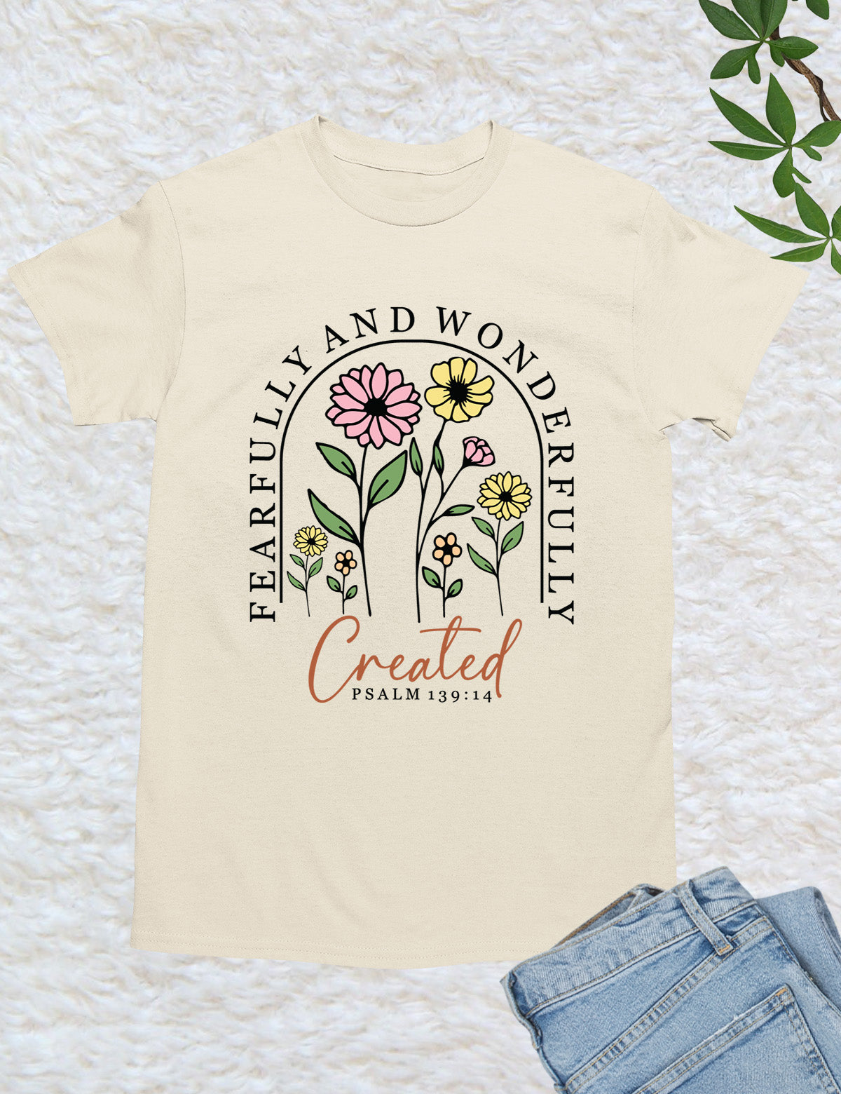 Fearfully and Wonderfully Created Floral Shirt