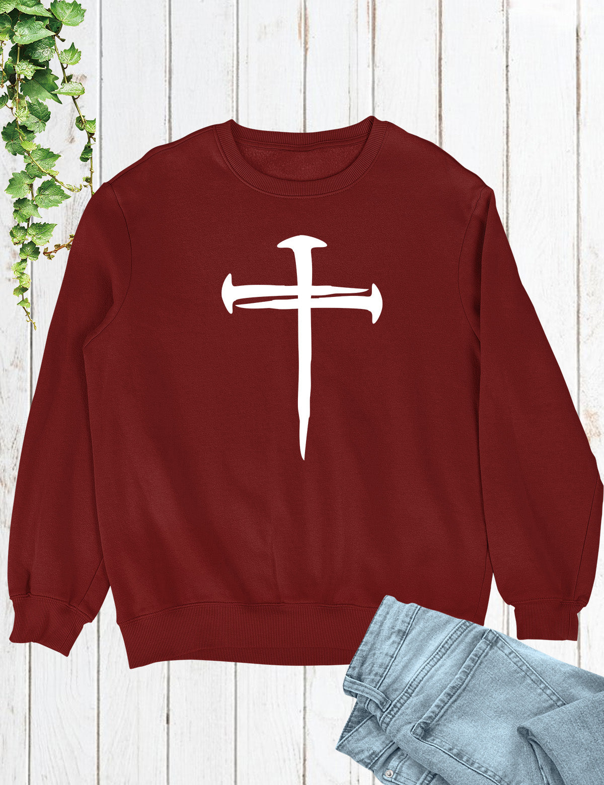 Jesus Cross 3 nails Easter Sweatshirt