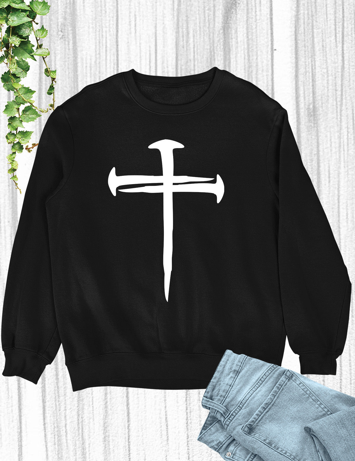 Jesus Cross 3 nails Easter Sweatshirt