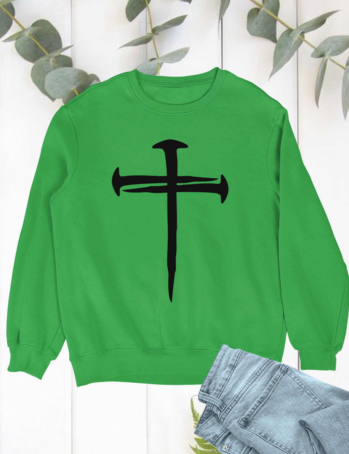 Jesus Cross 3 nails Easter Sweatshirt