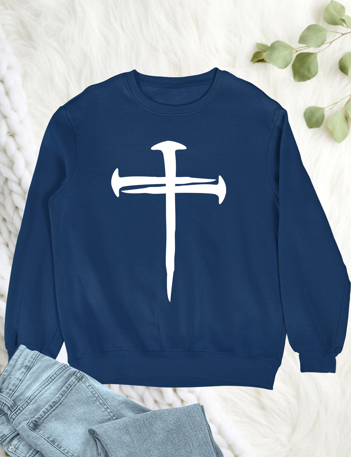 Jesus Cross 3 nails Easter Sweatshirt