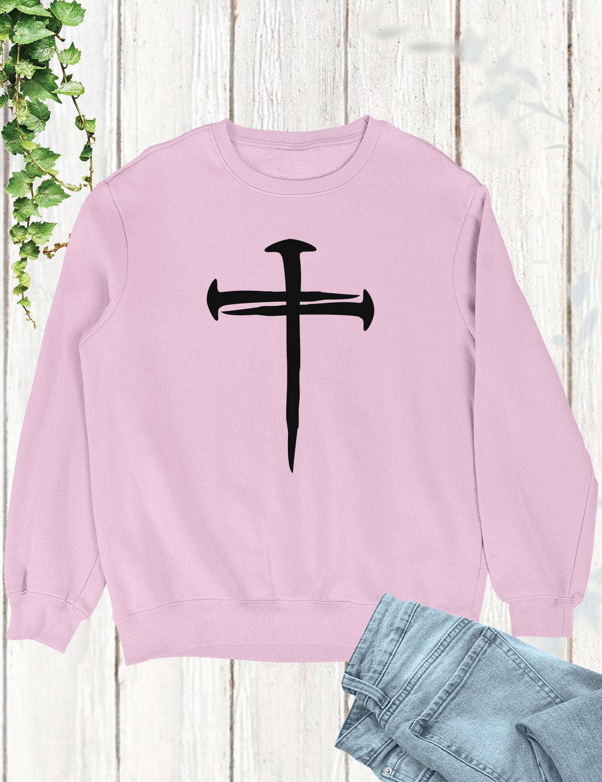 Jesus Cross 3 nails Easter Sweatshirt