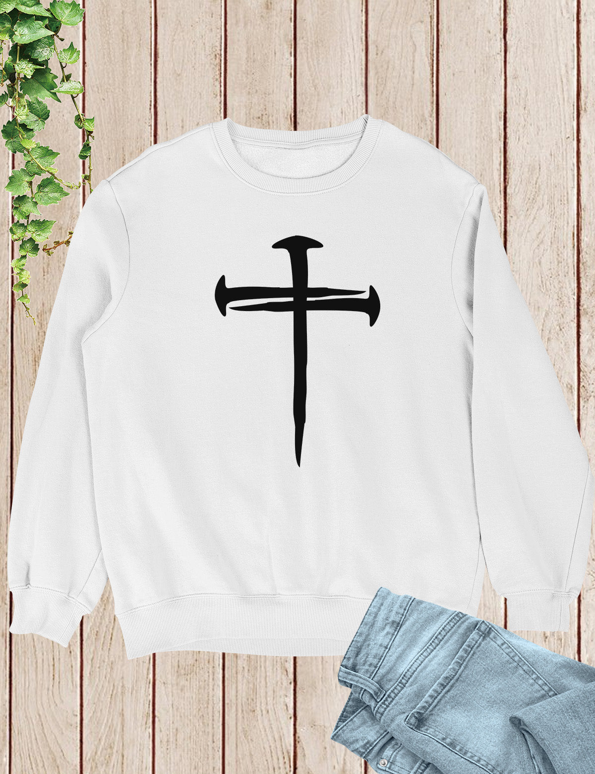 Jesus Cross 3 nails Easter Sweatshirt