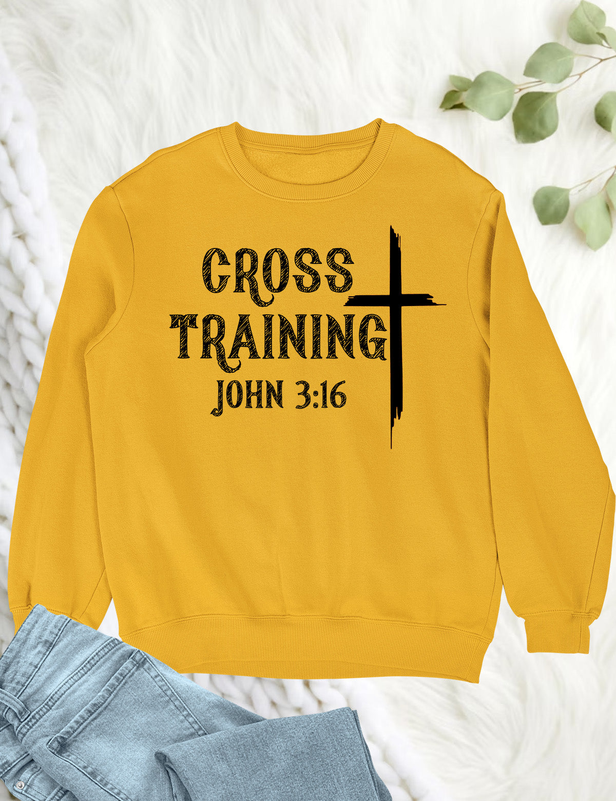 Cross Training John 3:16 Bible Verse Sweaters