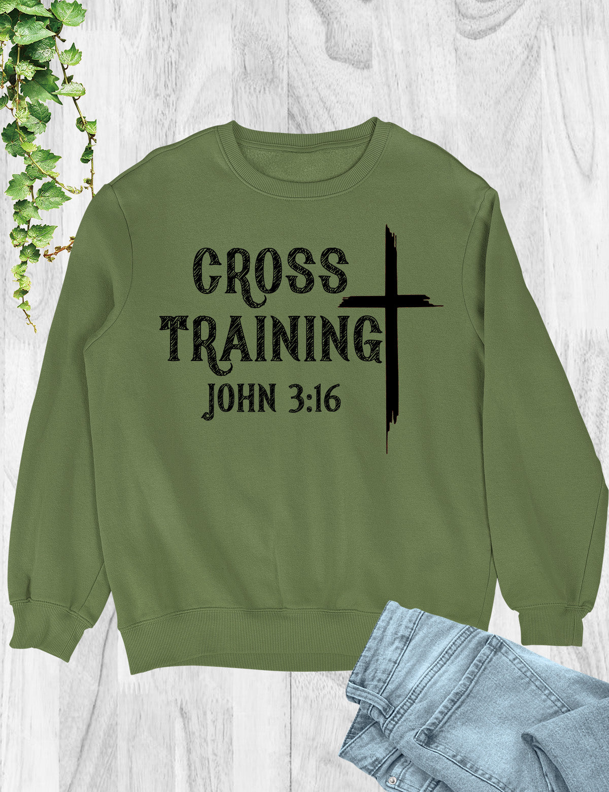 Cross Training John 3:16 Bible Verse Sweaters