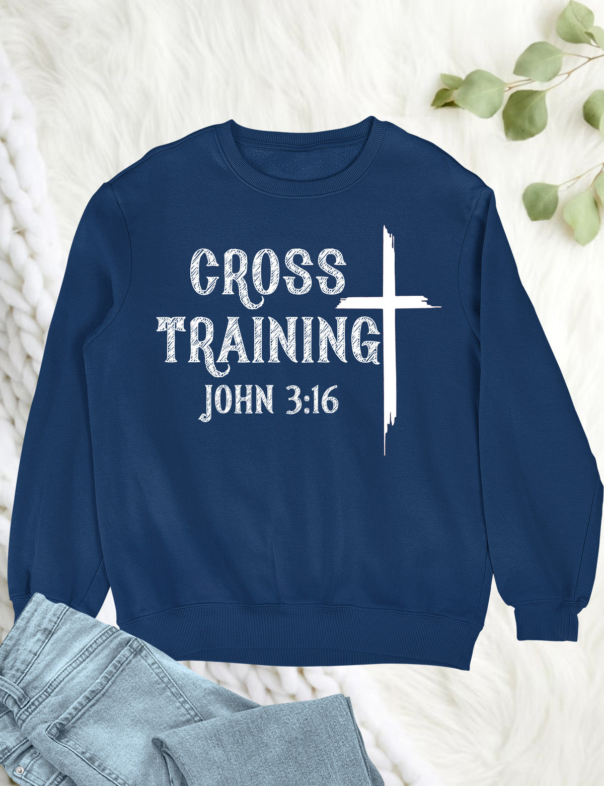Cross Training John 3:16 Bible Verse Sweaters