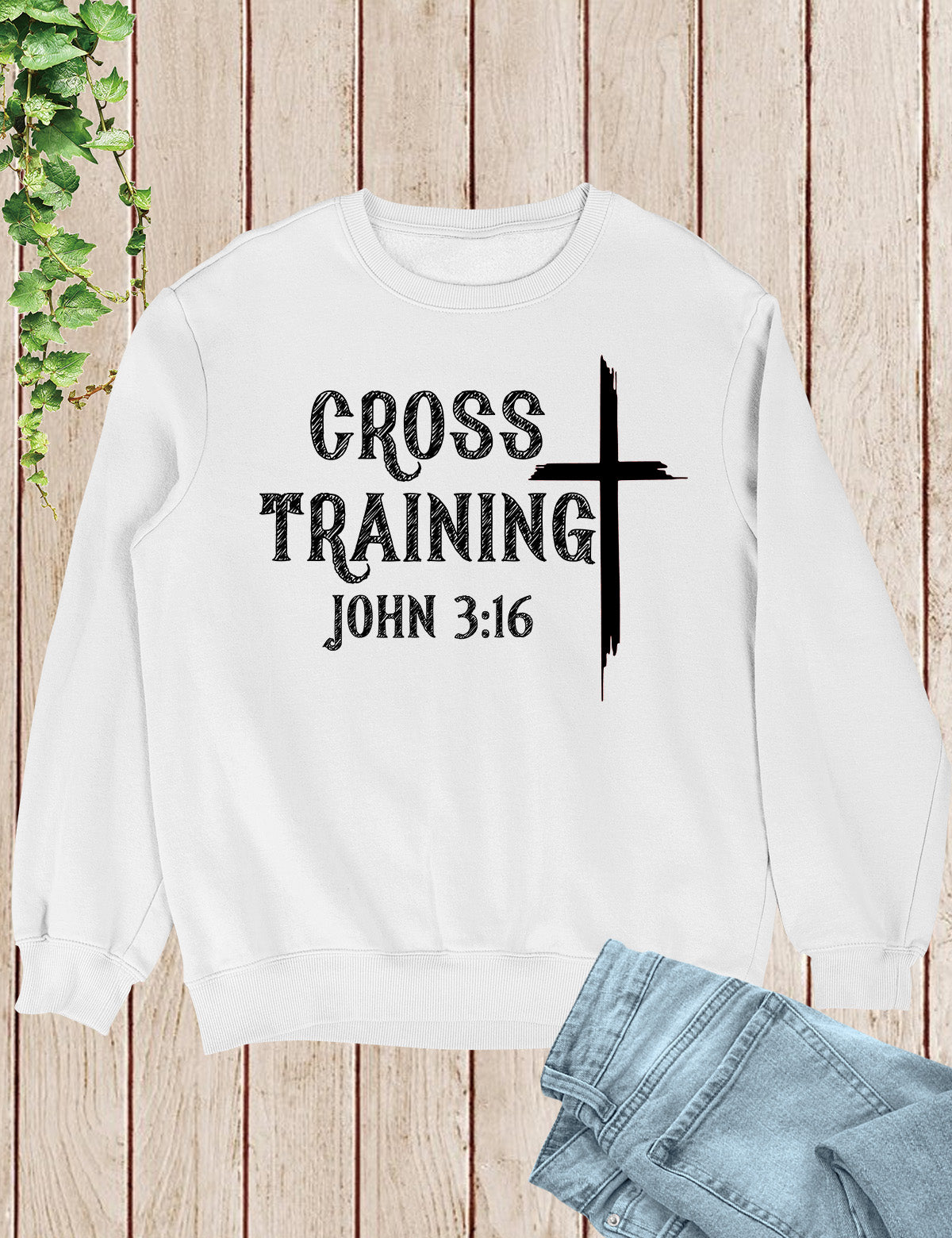Cross Training John 3:16 Bible Verse Sweaters