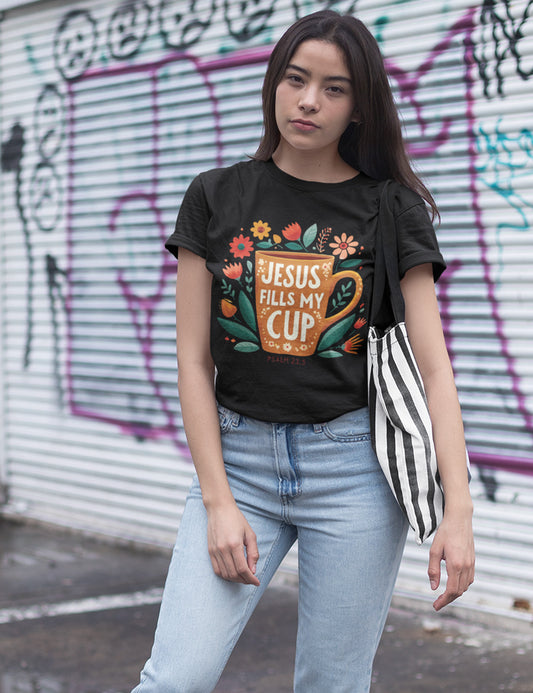 Jesus Fills My Cup Retro Shirt
