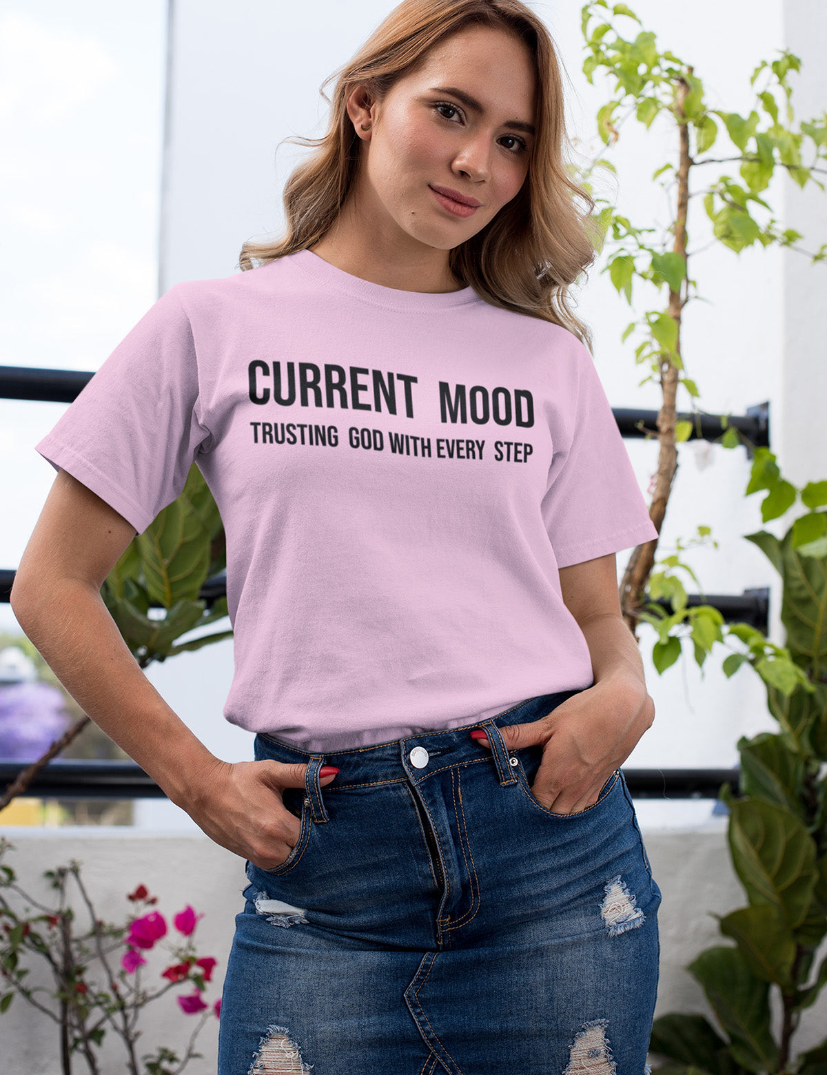 Current Mood Trusting God T Shirt