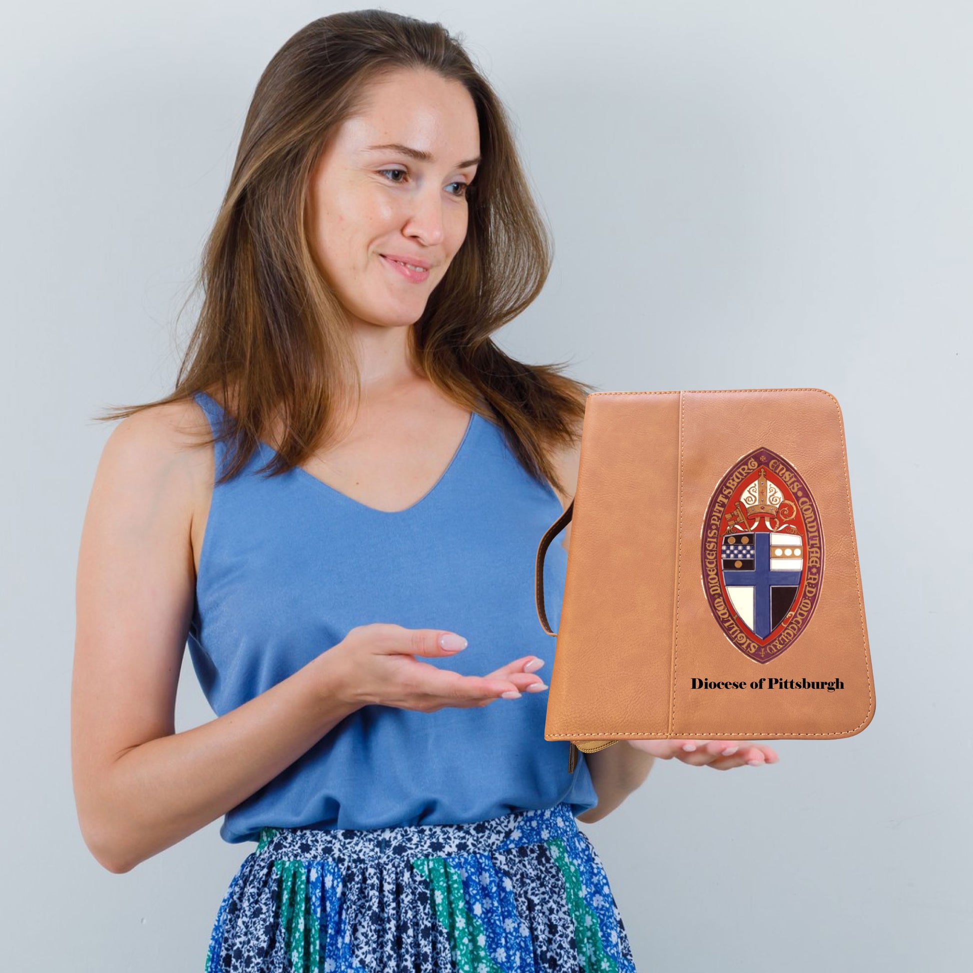 Custom Photo and Text Leather Bible Case