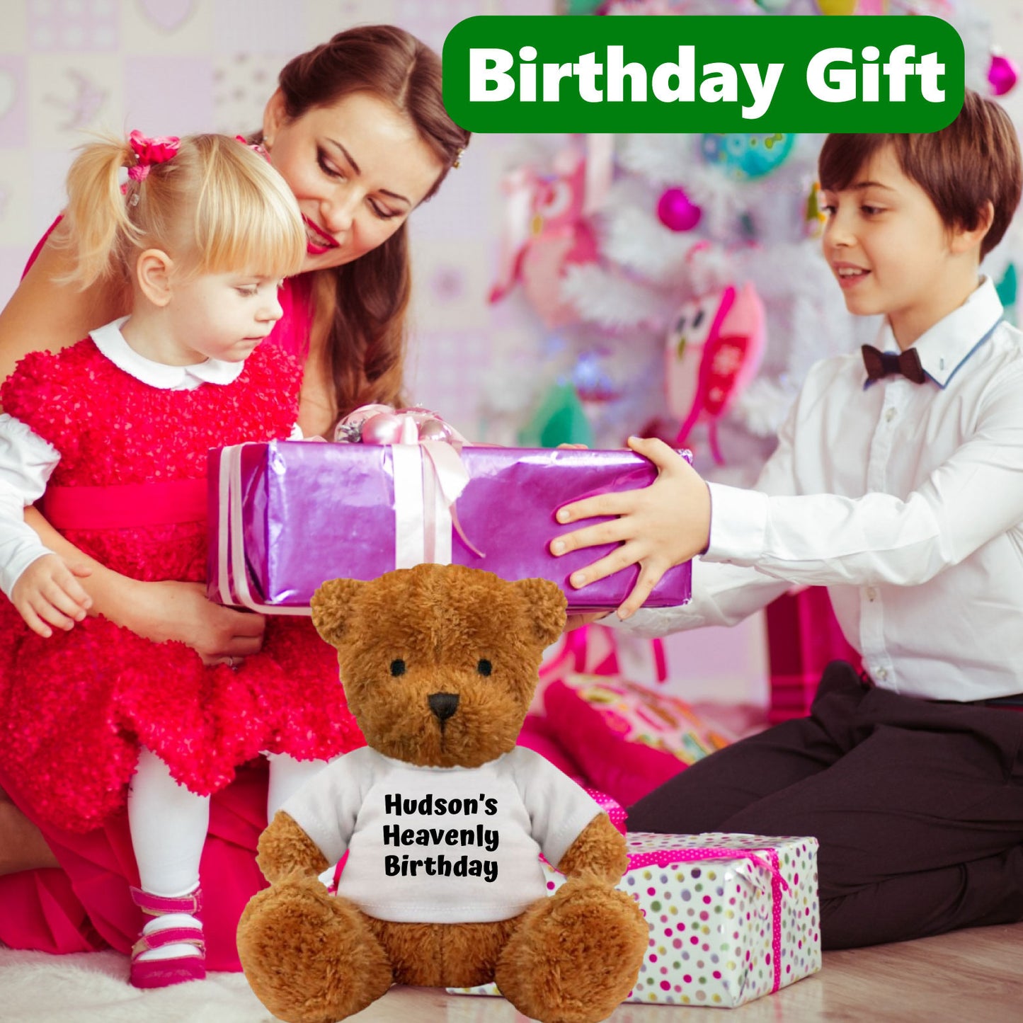 Custom Photo Teddy Bear Shirt Personalized Logo text Image