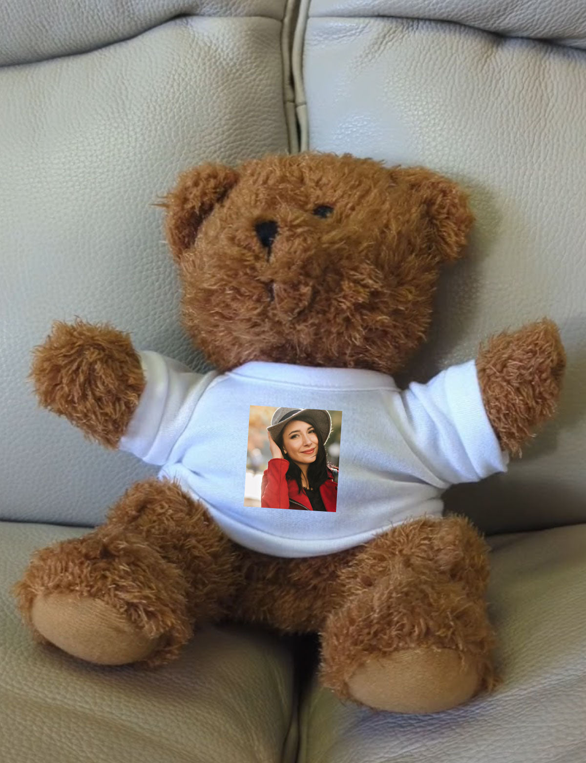 Custom Photo Teddy Bear Shirt Personalized Logo text Image