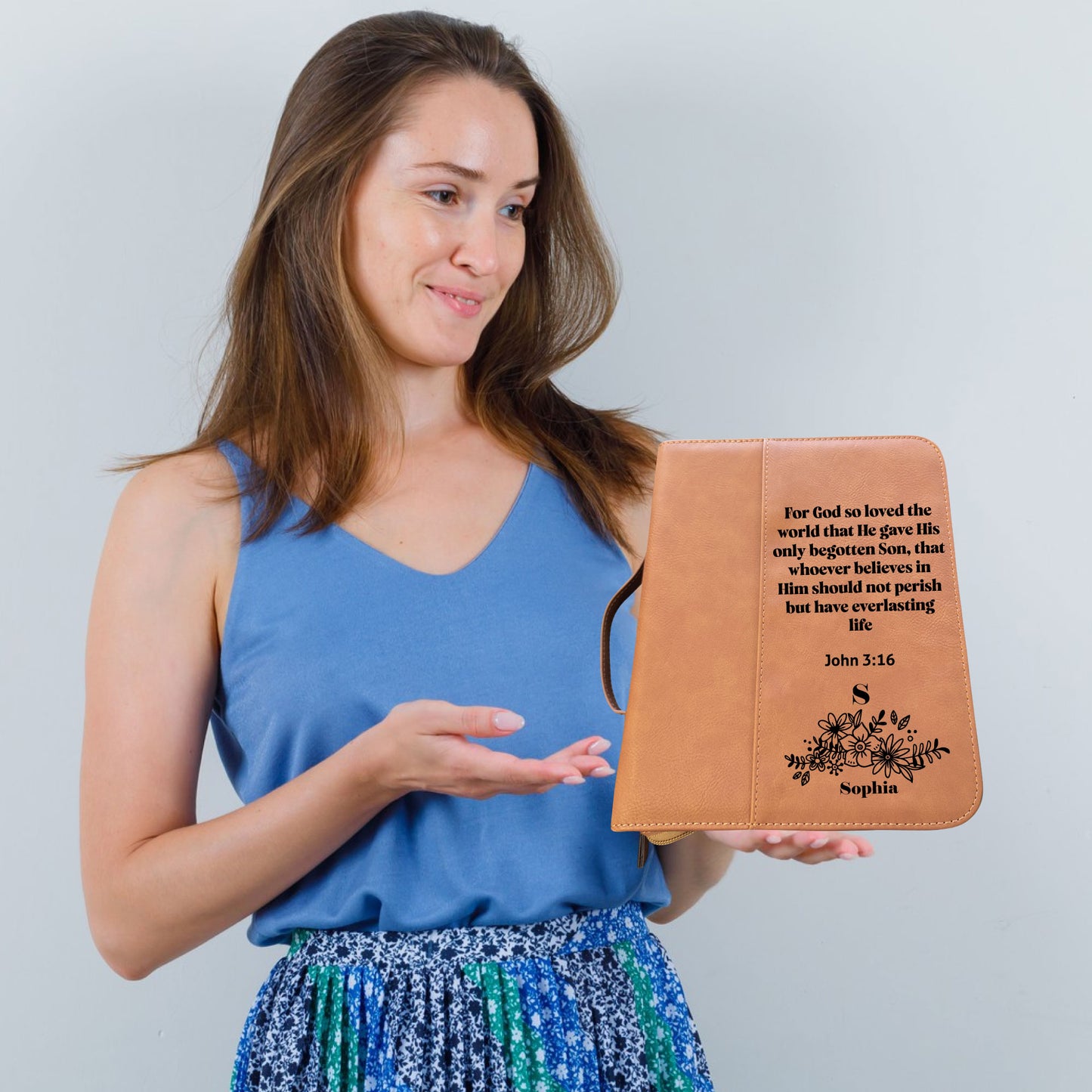 Custom printed Monogram Bible Carrying Case