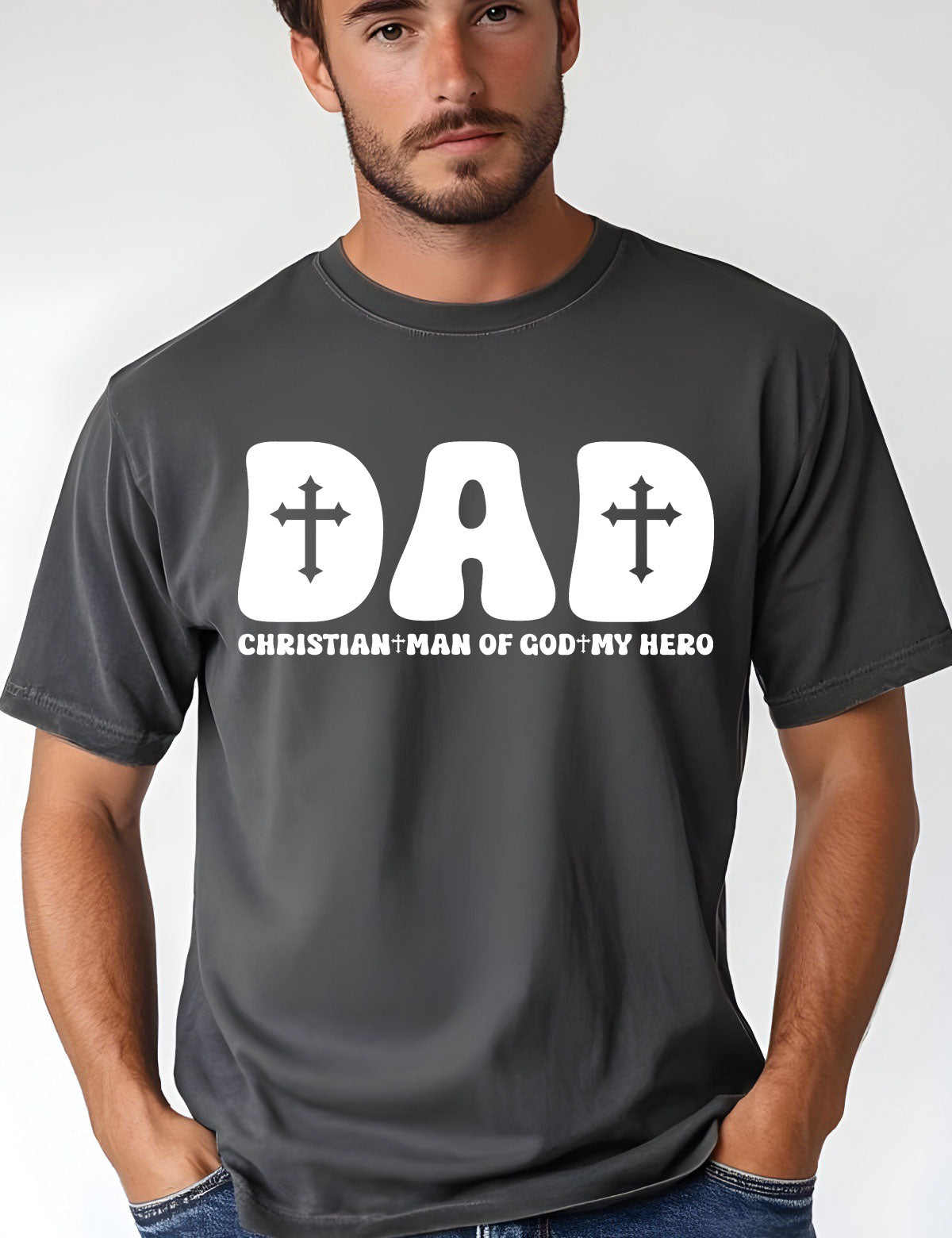 Dad Man of God My Hero Shirt