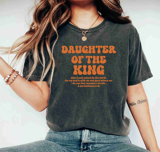 Daughter Of The King Christian Aesthetic Bible Verse Inspiring T-Shirt