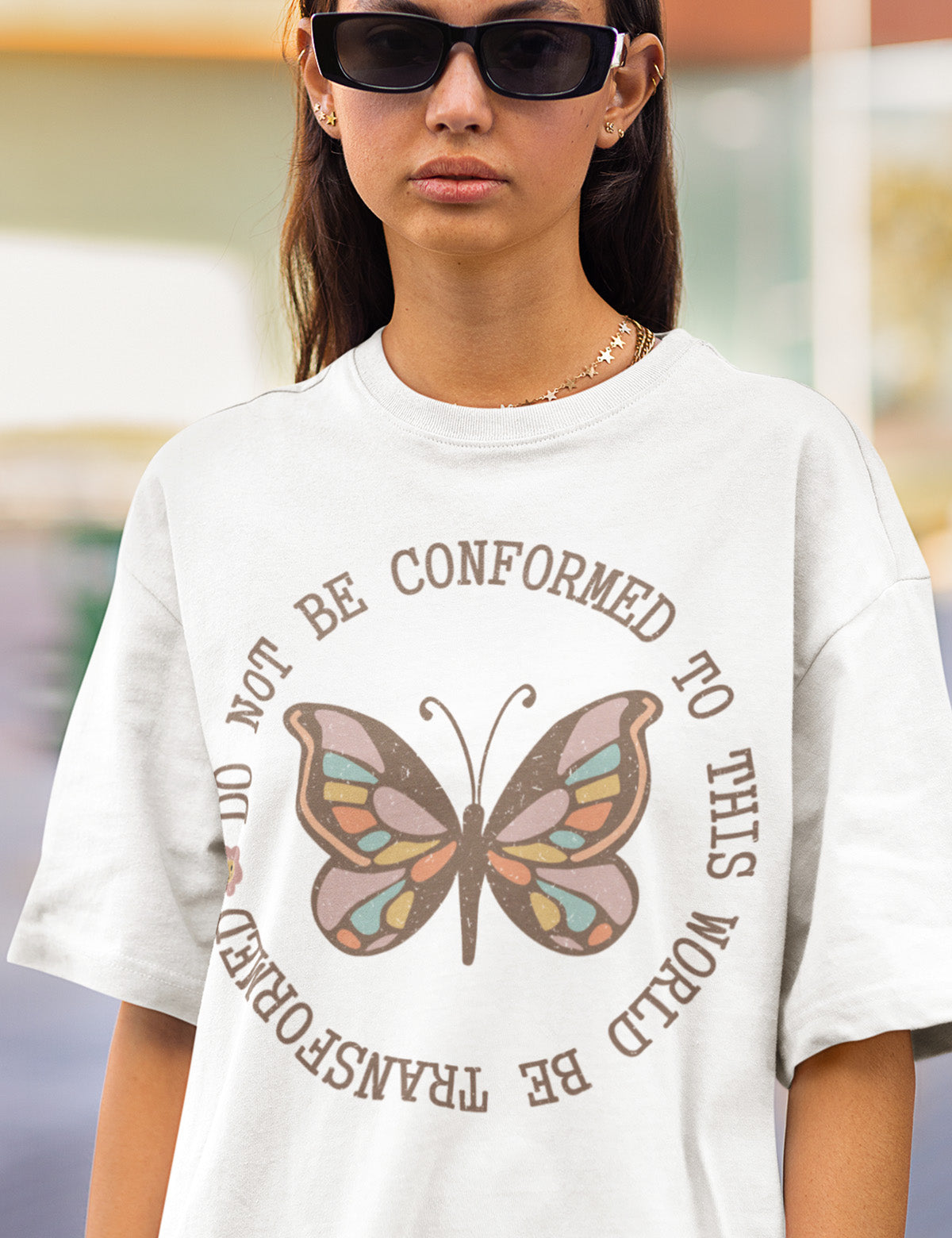 Do Not Conformed to This World Be Transformed Bible Verse T Shirt