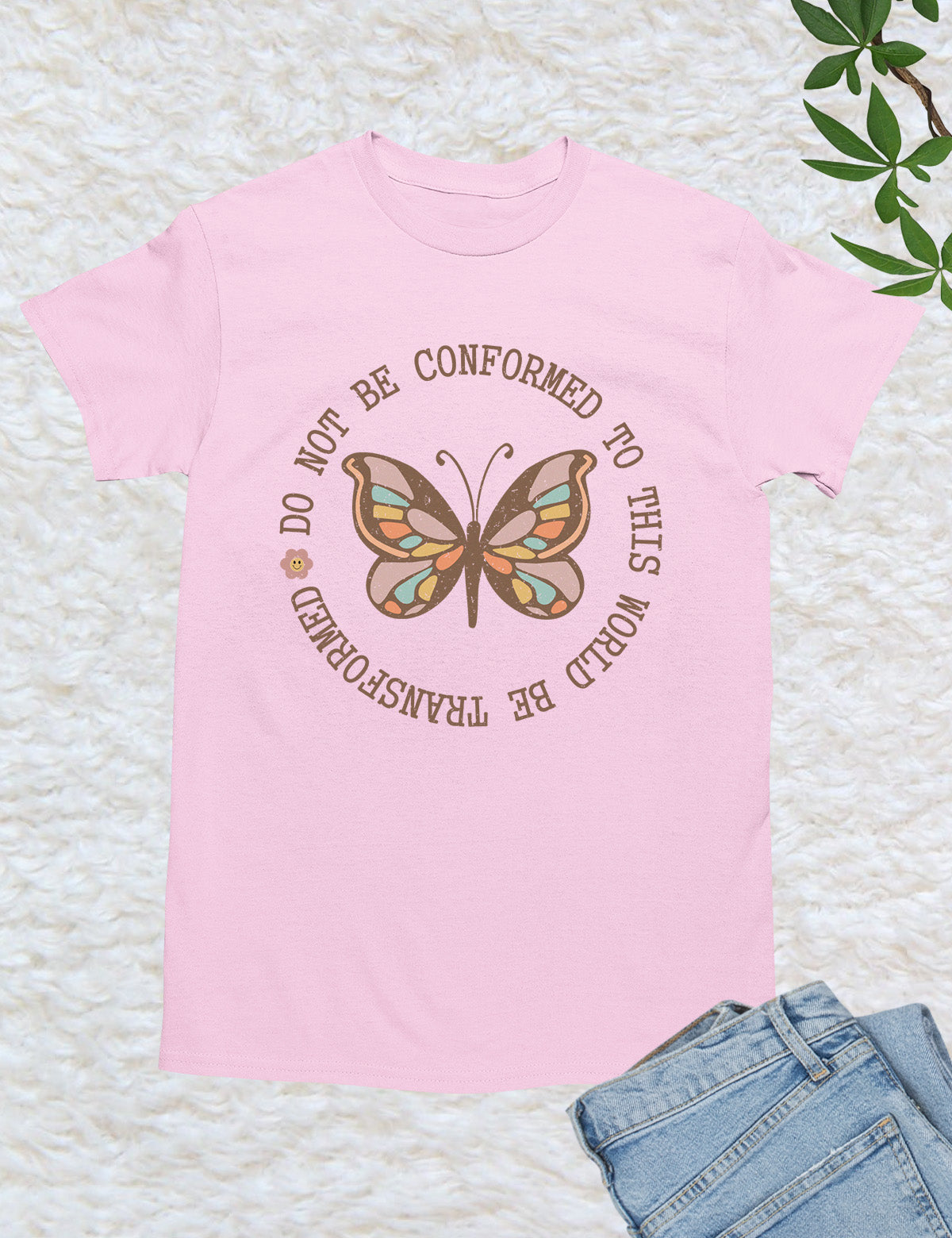 Do Not Conformed to This World Be Transformed Bible Verse T Shirt