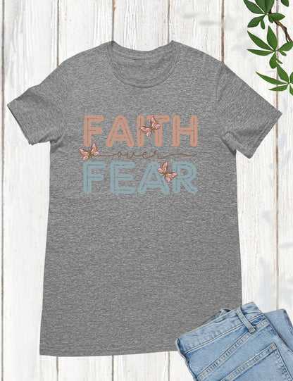 Faith Over Fear Retro T Shirt