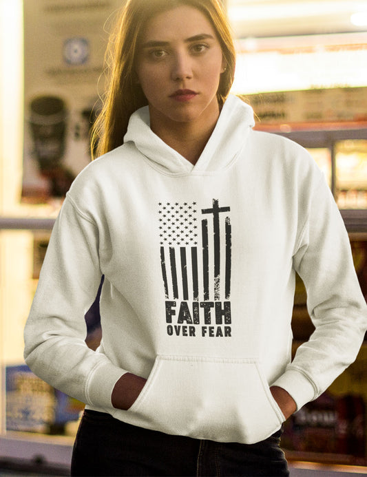 Faith Over Fear American Hoodie