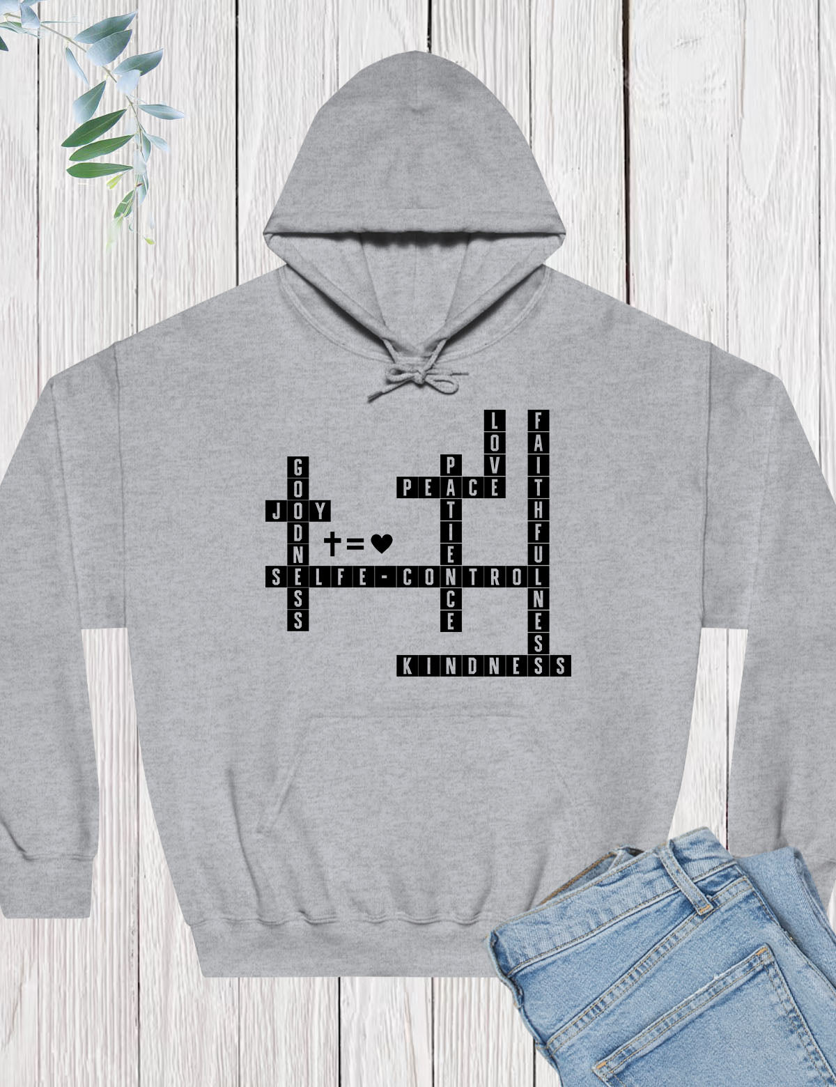 Fruit of the Spirit Crossword Hoodie