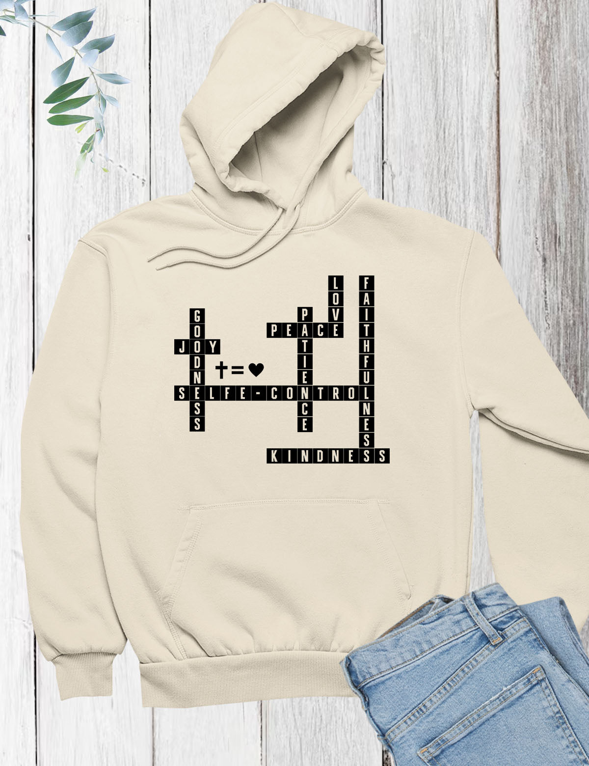 Fruit of the Spirit Crossword Hoodie