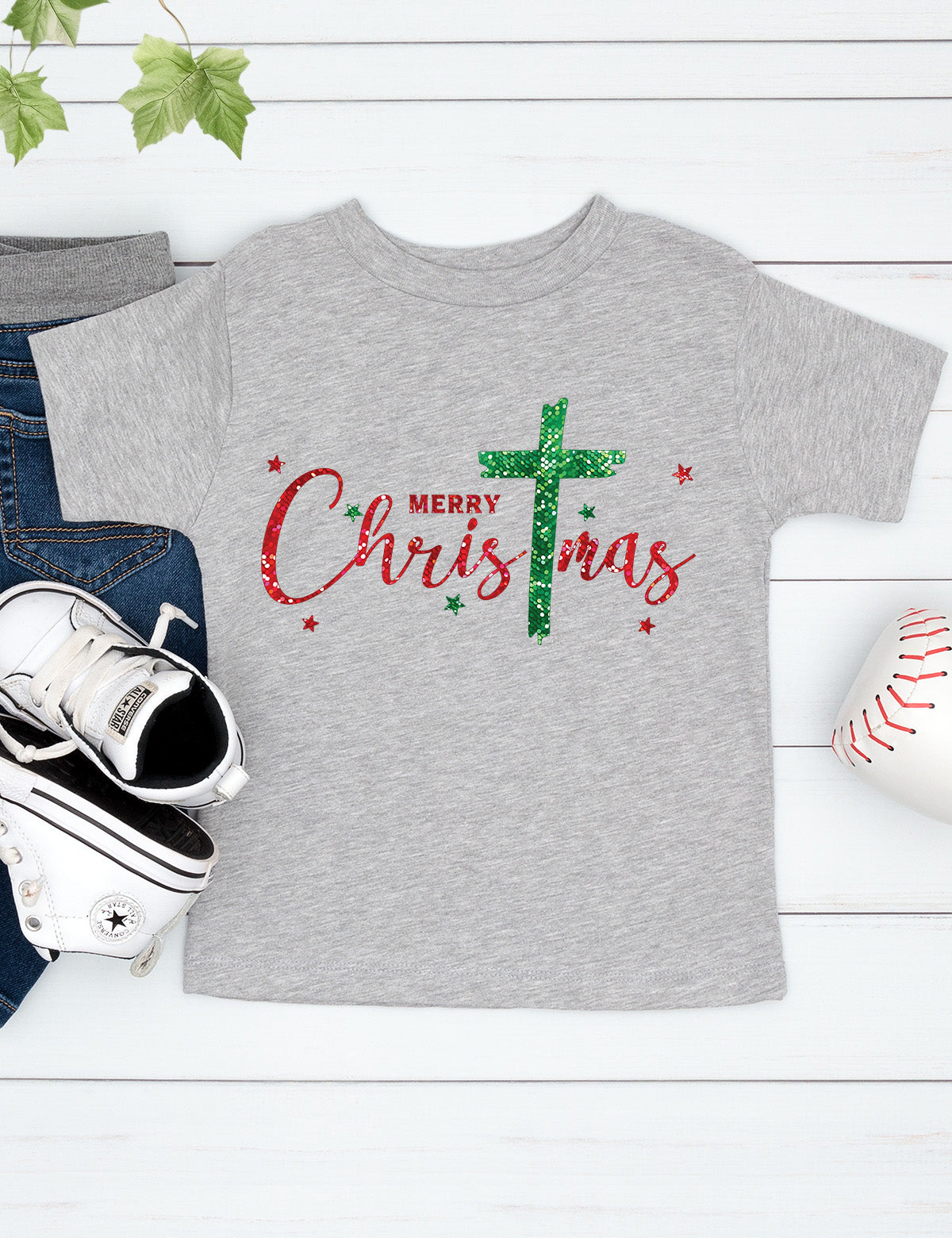 Christmas Christian Cross Child Shirts