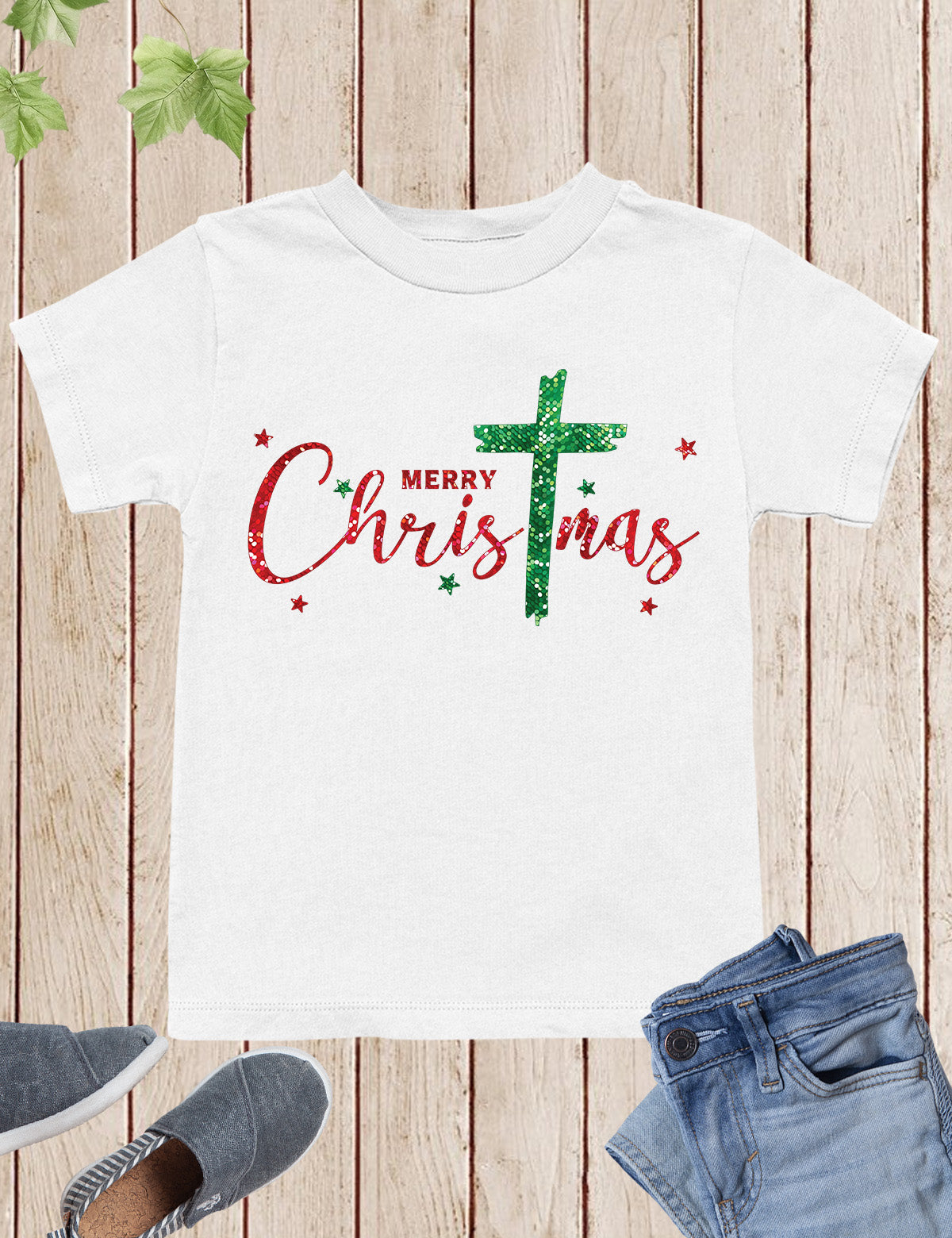 Christmas Christian Cross Child Shirts