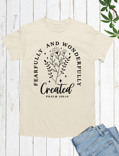 Fearfully and Wonderfully Made Christian Tee Shirts