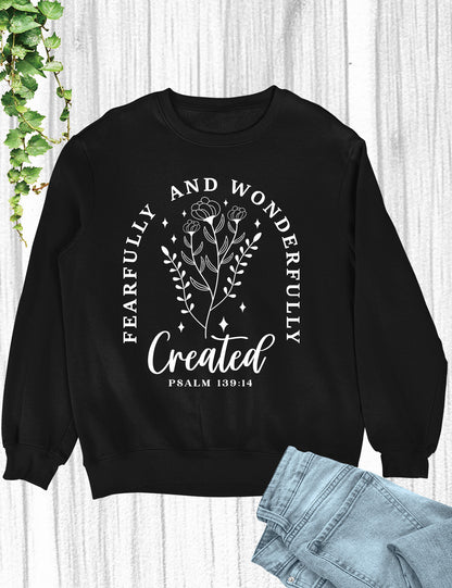 Fearfully and Wonderfully Made Christian Sweater Sweatshirts