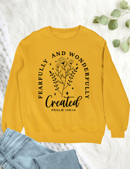 Fearfully and Wonderfully Made Christian Sweater Sweatshirts