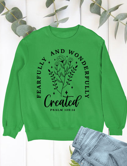 Fearfully and Wonderfully Made Christian Sweater Sweatshirts