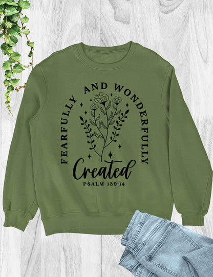 Fearfully and Wonderfully Made Christian Sweater Sweatshirts