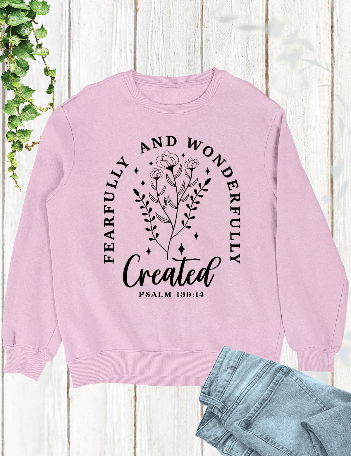 Fearfully and Wonderfully Made Christian Sweater Sweatshirts