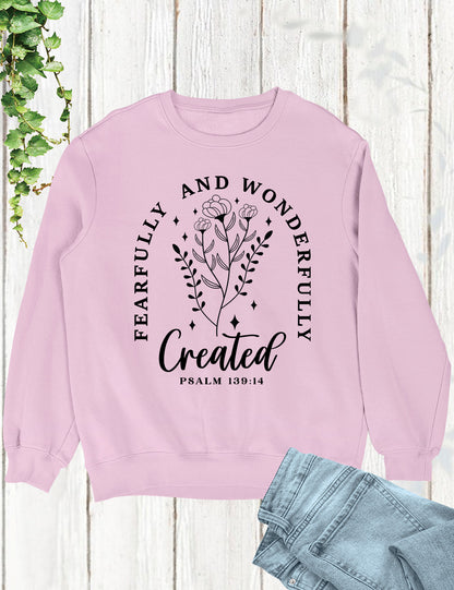 Fearfully and Wonderfully Made Christian Sweater Sweatshirts