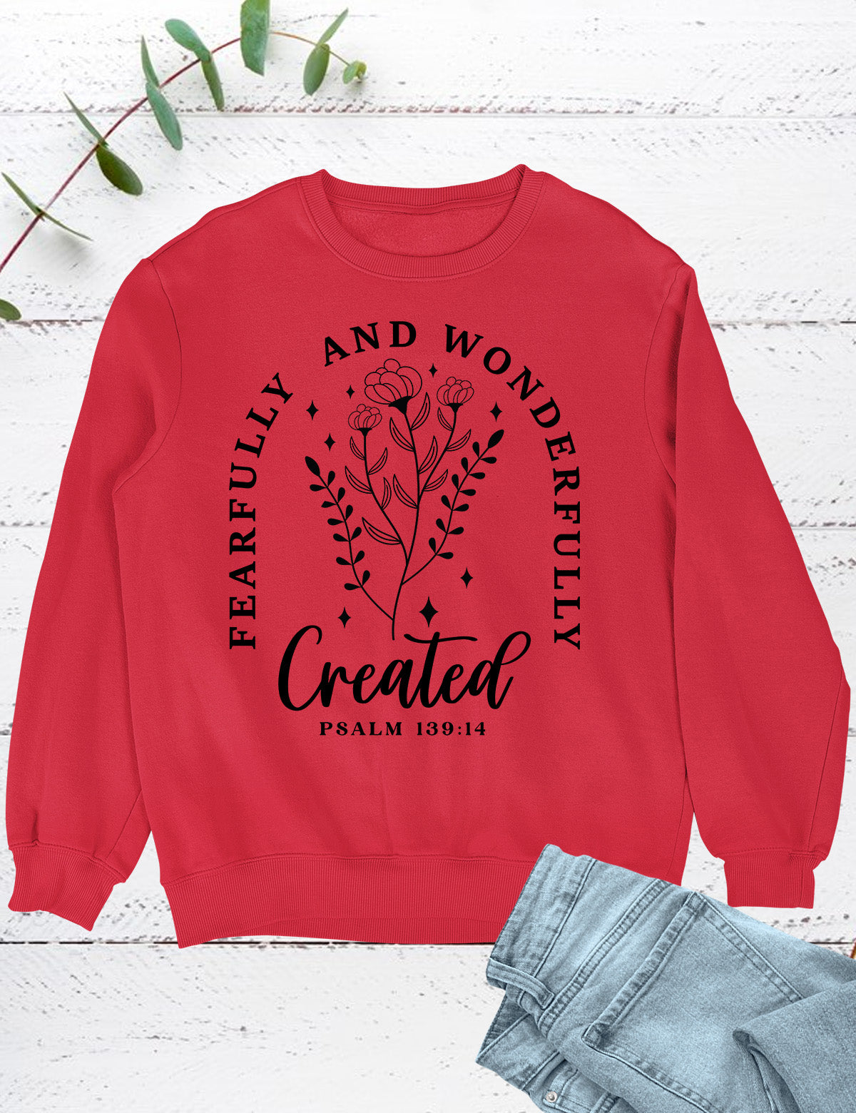 Fearfully and Wonderfully Made Christian Sweater Sweatshirts