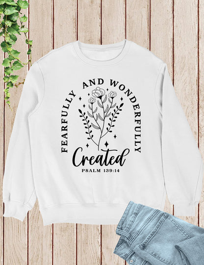 Fearfully and Wonderfully Made Christian Sweater Sweatshirts