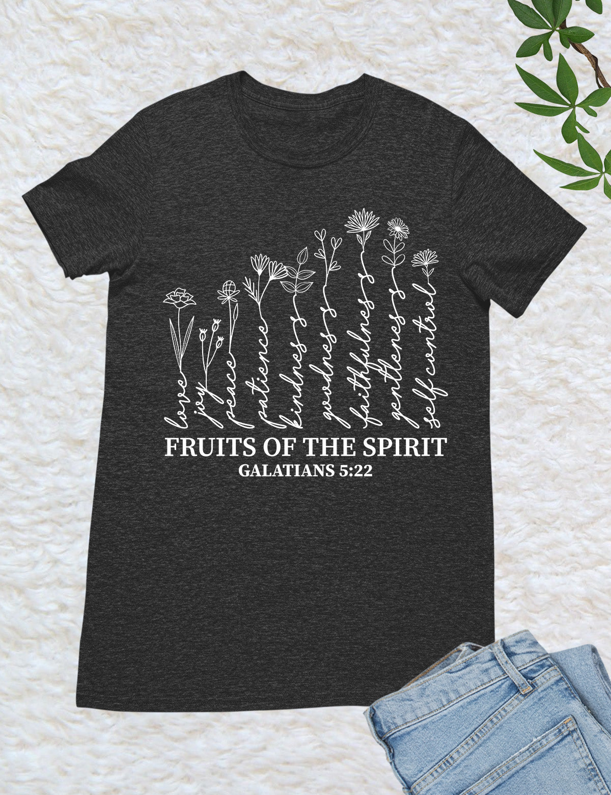 Fruits of The Spirit Religious Graphic Tees