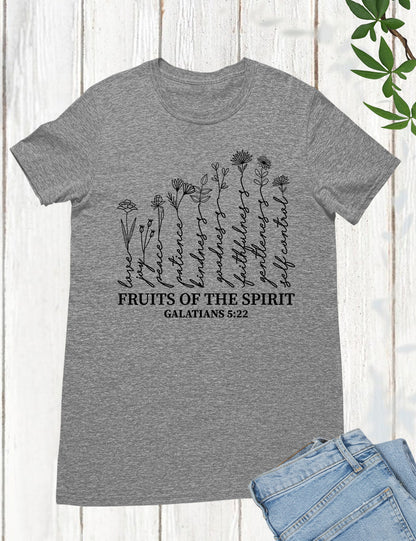Fruits of The Spirit Religious Graphic Tees