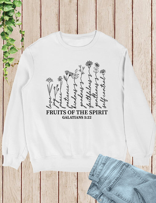 Fruits of The Spirit Religious Graphic Sweatshirt