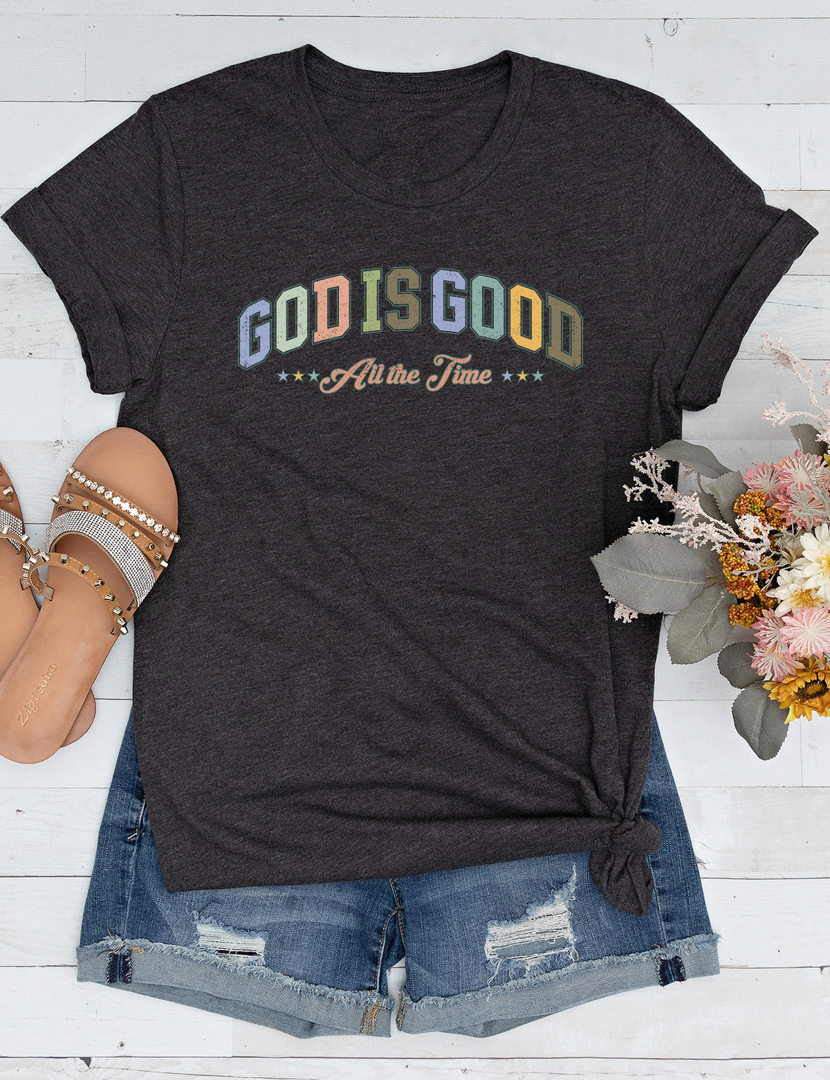 God is Good All the Time Long Sleeve Shirts for Women