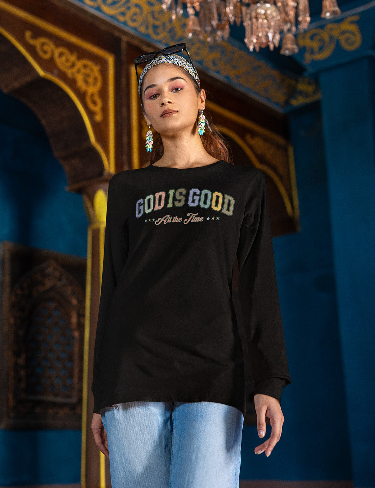 God is Good All the Time Long Sleeve Shirts for Women
