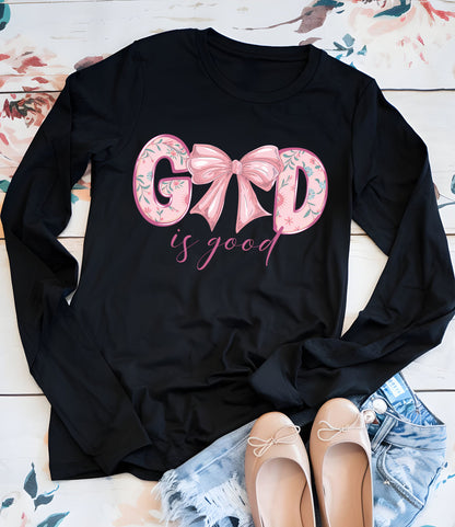 God is Good Long Sleeve Christian Shirts