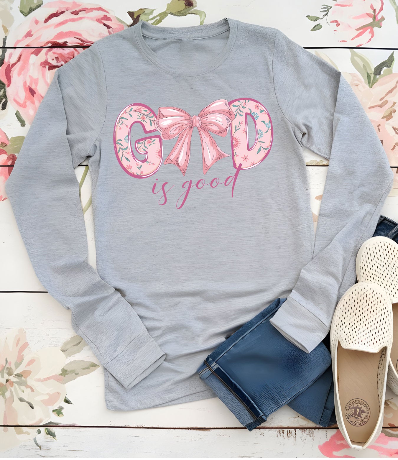 God is Good Long Sleeve Christian Shirts