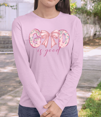 God is Good Long Sleeve Christian Shirts