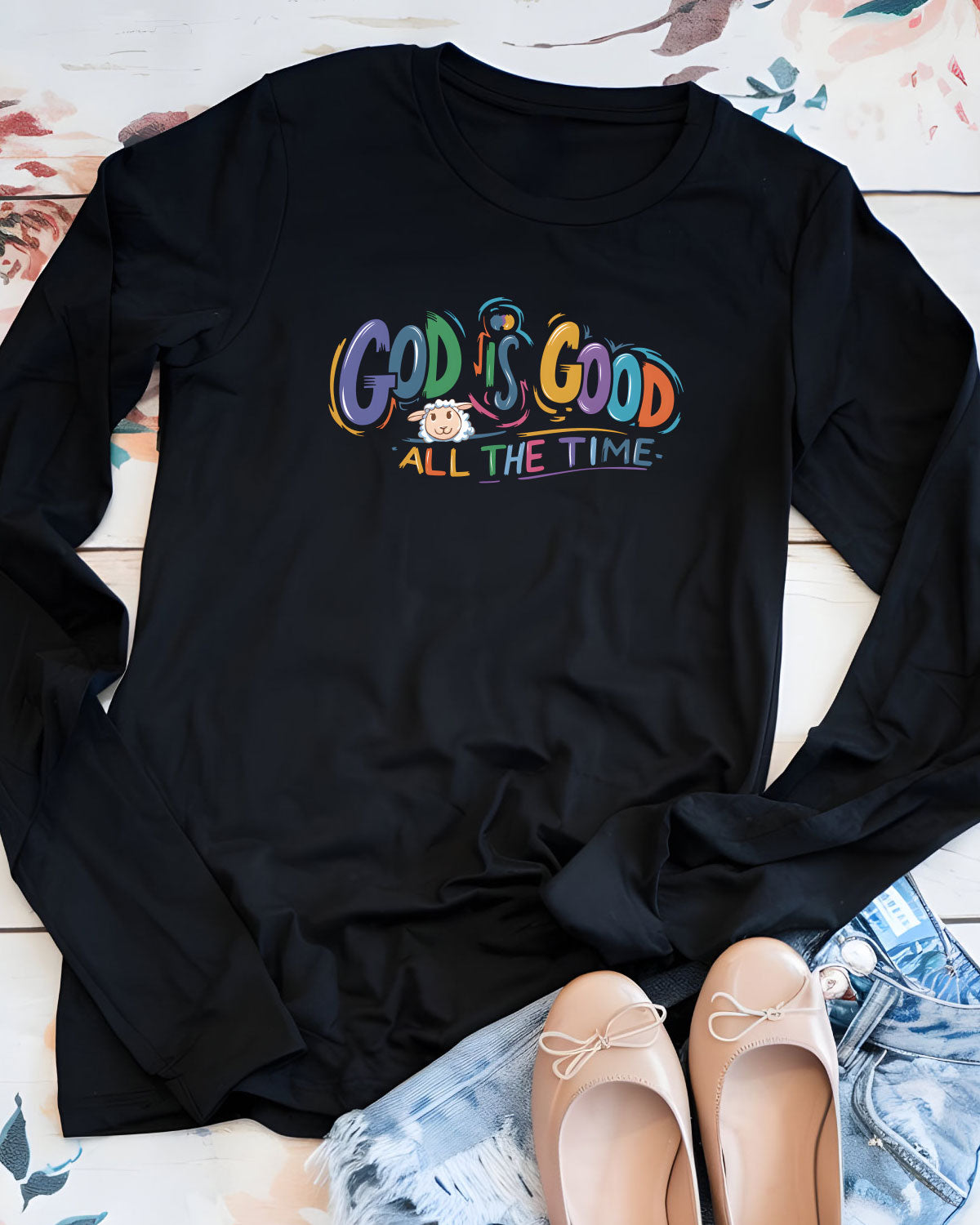 God is Good Women's Christian Long Sleeve Shirts