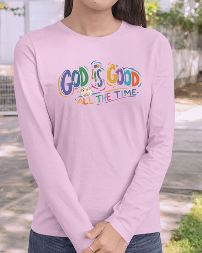 God is Good Women's Christian Long Sleeve Shirts