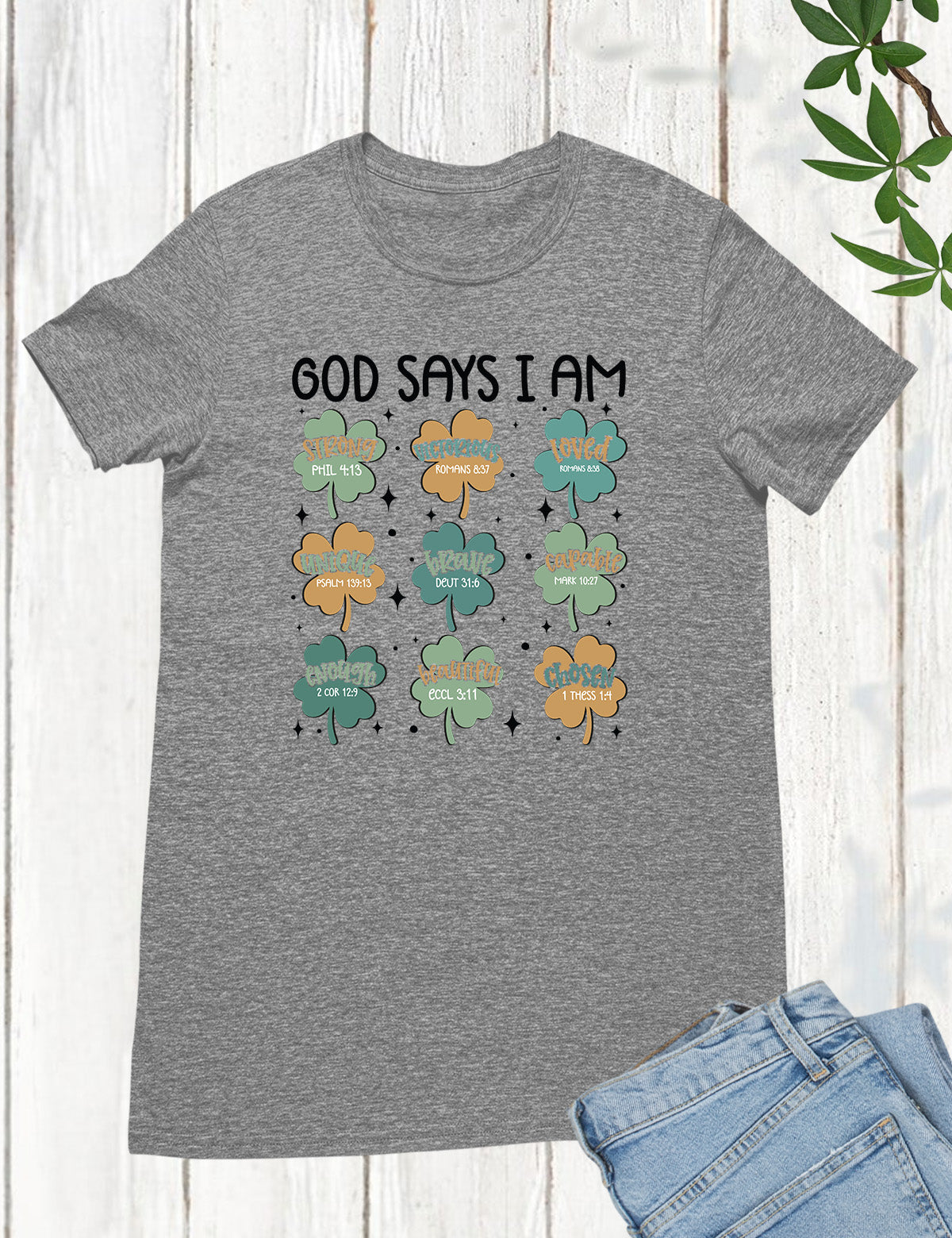 God Says I am Irish Christian Shirt