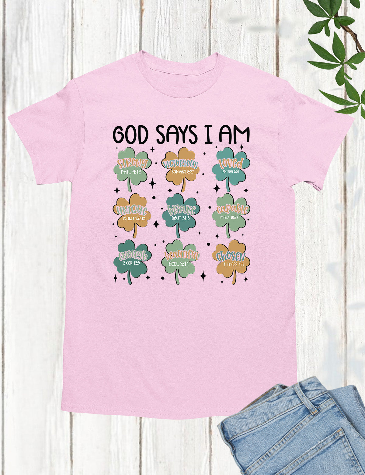 God Says I am Irish Christian Shirt