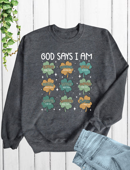 God Says I am Irish Christian Shirt