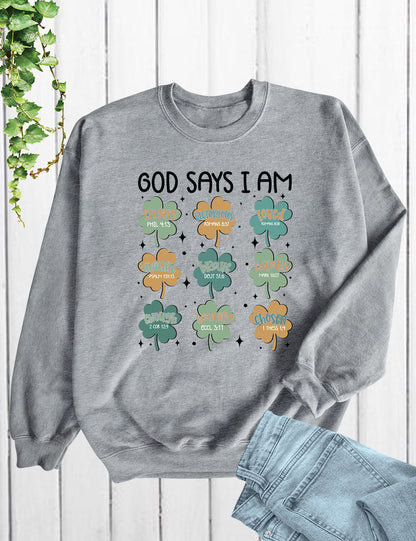 God Says I am Irish Christian Shirt